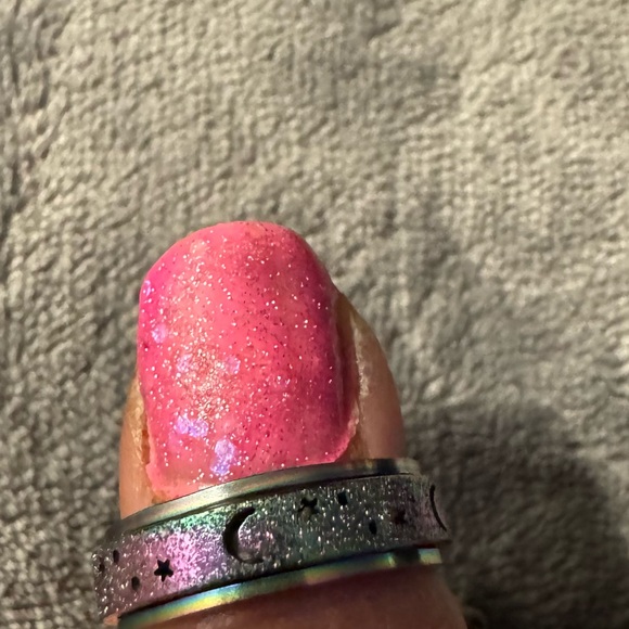 Super cool fidget spinner ring size 5.5 top band spins around NEW - Picture 4 of 4